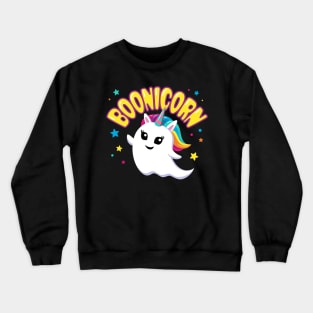 Cute Boonicorn Unicorn Ghost Halloween T Shirt Crewneck Sweatshirt